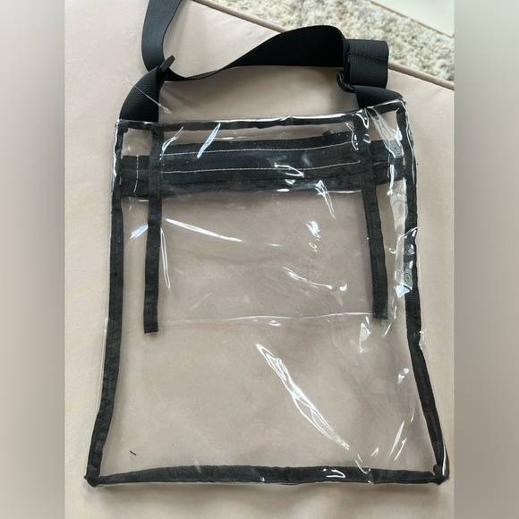 Transparent Black Trim Crossbody Bag - Picture 2 of 9